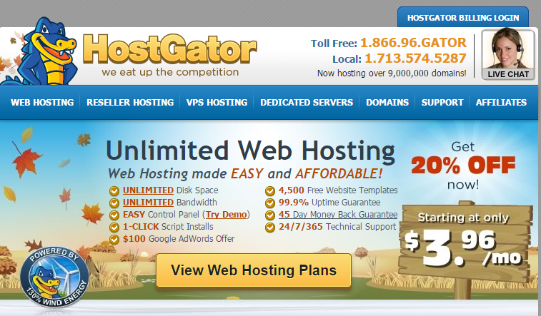 Hotgator inexpensive domain reseller company on mirchi blogger