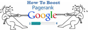 how to boost the google page rank