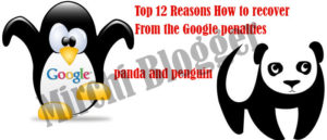 Top 12 Reasons How To Recover From The Google Penalties Like Panda And Penguin